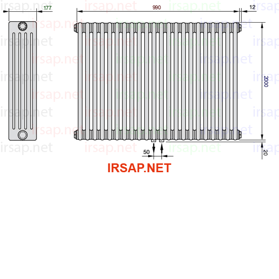 Радиатор IRSAP Tesi 52000/22 T50 CL 01